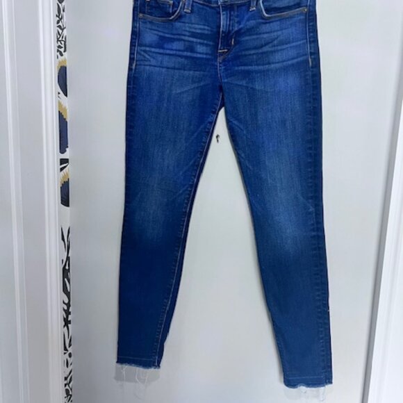 HUDSON KRISTA SUPER SKINNY RAW HEM JEANS SIZE 27 - Picture 3 of 11